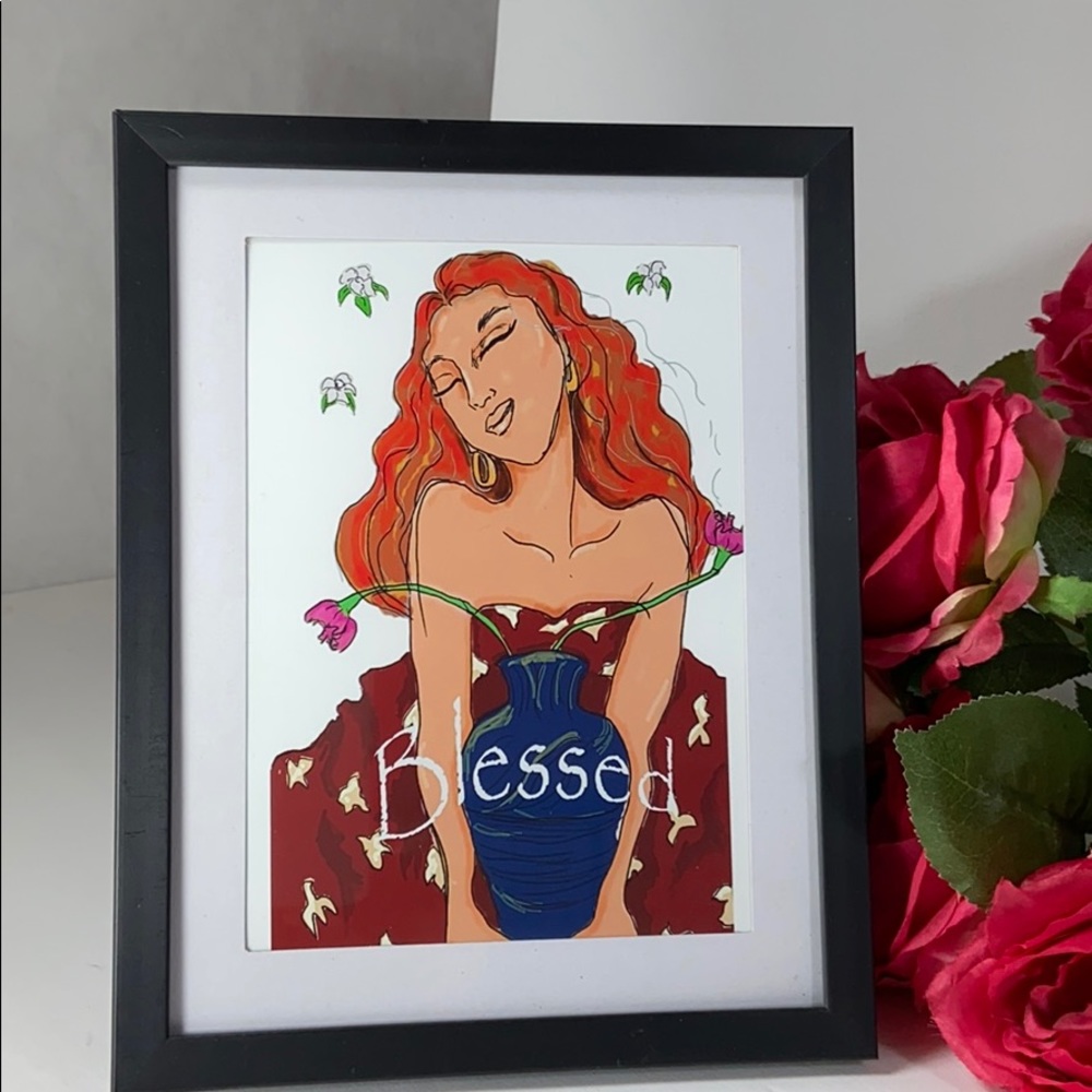 Blessed ,Original Christian Art Print